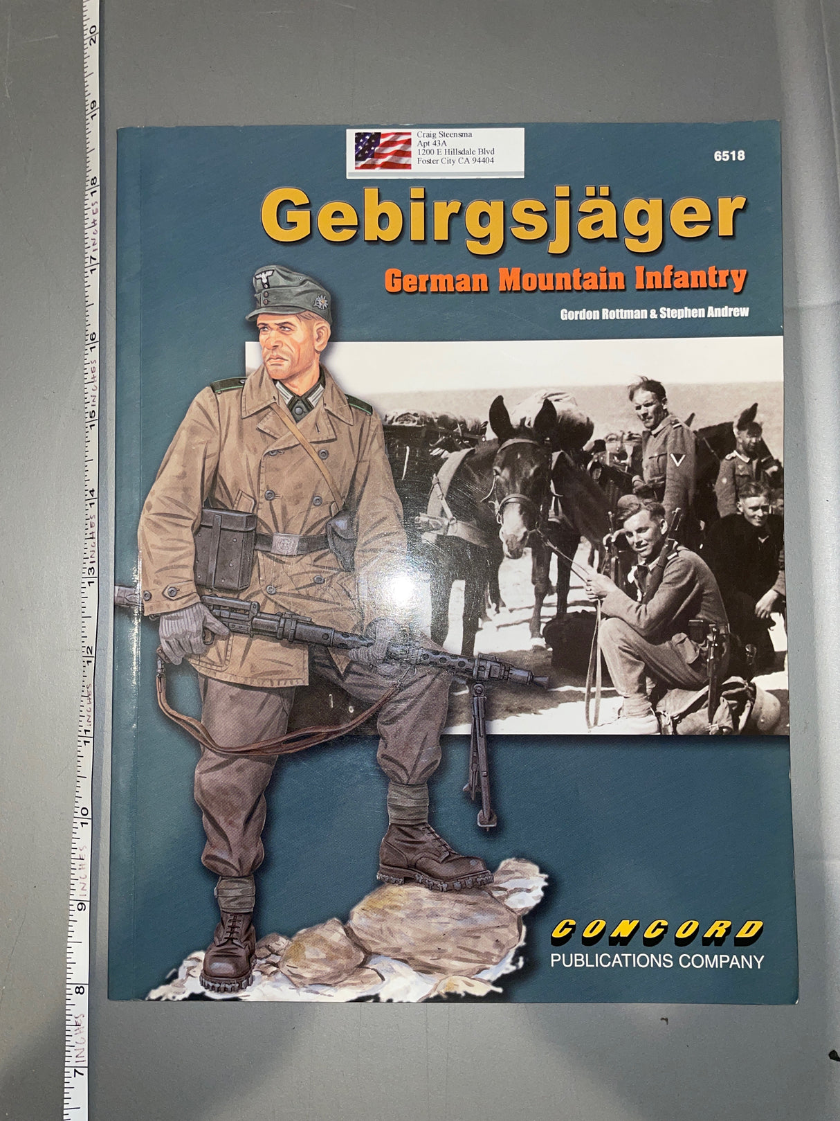Gebirgsjager German Mountain Infantry - Reference Book - Concord