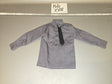 1/6 Scale WWII German Grey Dress Shirt with Black Tie - Kilo XVIII