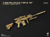 1/6 Scale Modern Era ASSAULT RIFLE 417 Weapons Set - NIB Easy and Simple Set C - MiscVII