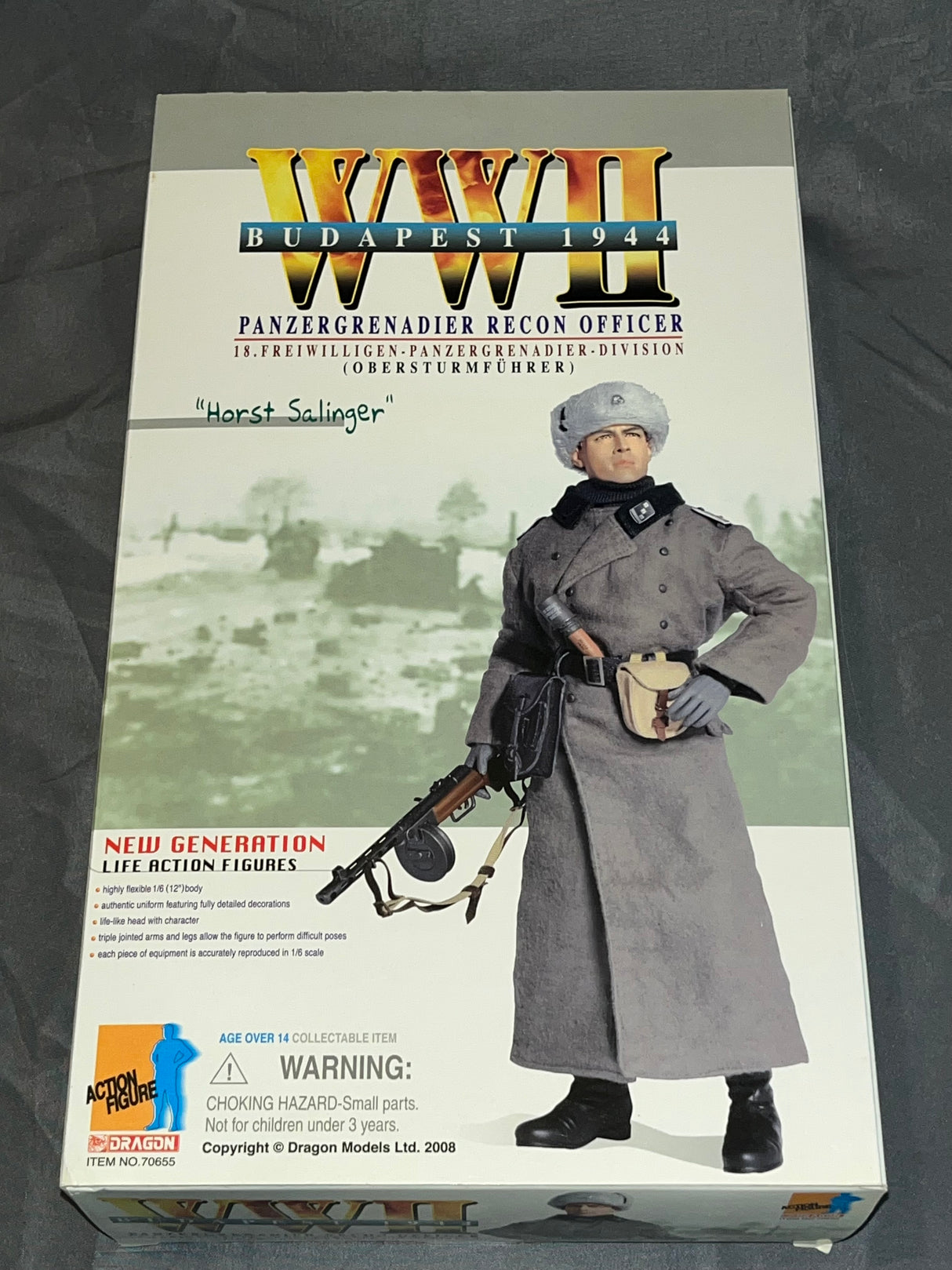 1/6 Scale WWII GERMAN Panzergrenadier Reconnaissance Horst Salinger  - NIB Dragon -