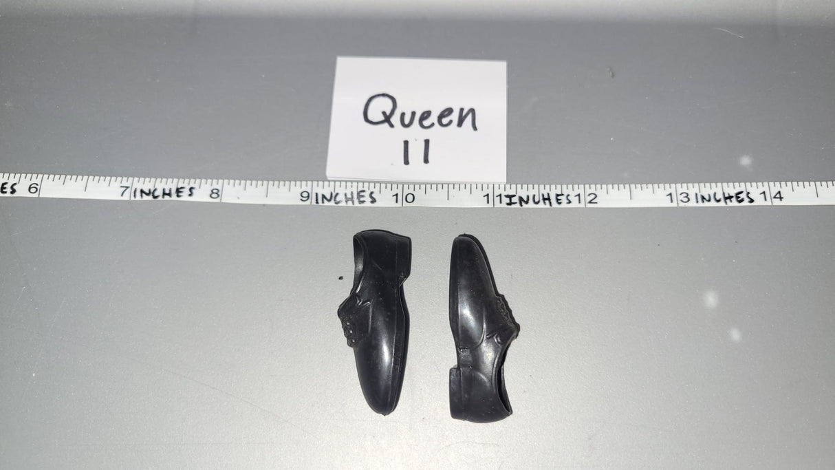 1/6 Scale Modern Black Dress Shoes