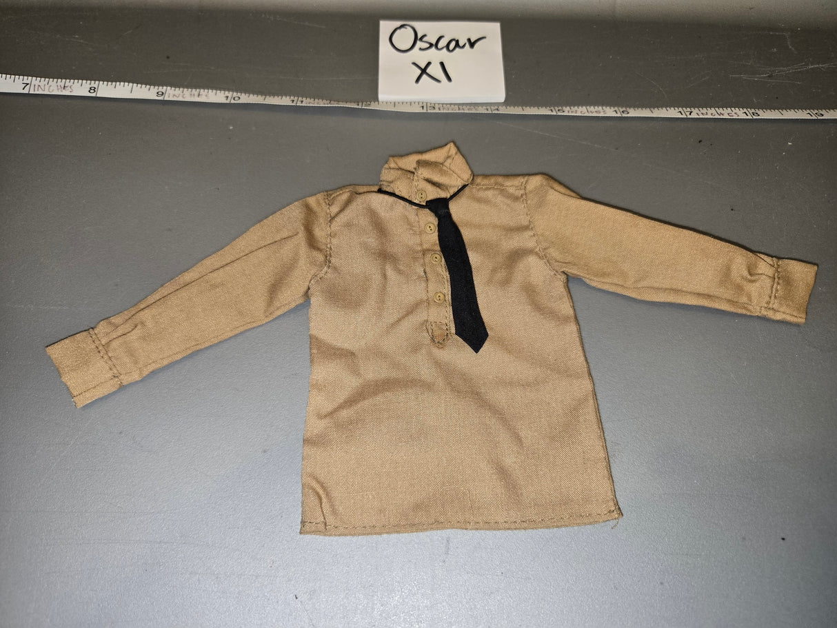 1/6 Scale WWII German Tan Work Shirt