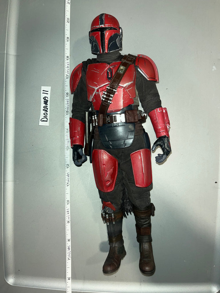 1/6 Scale Star Wars Custom Mandalorian Red Armor - Hot Toys Parts