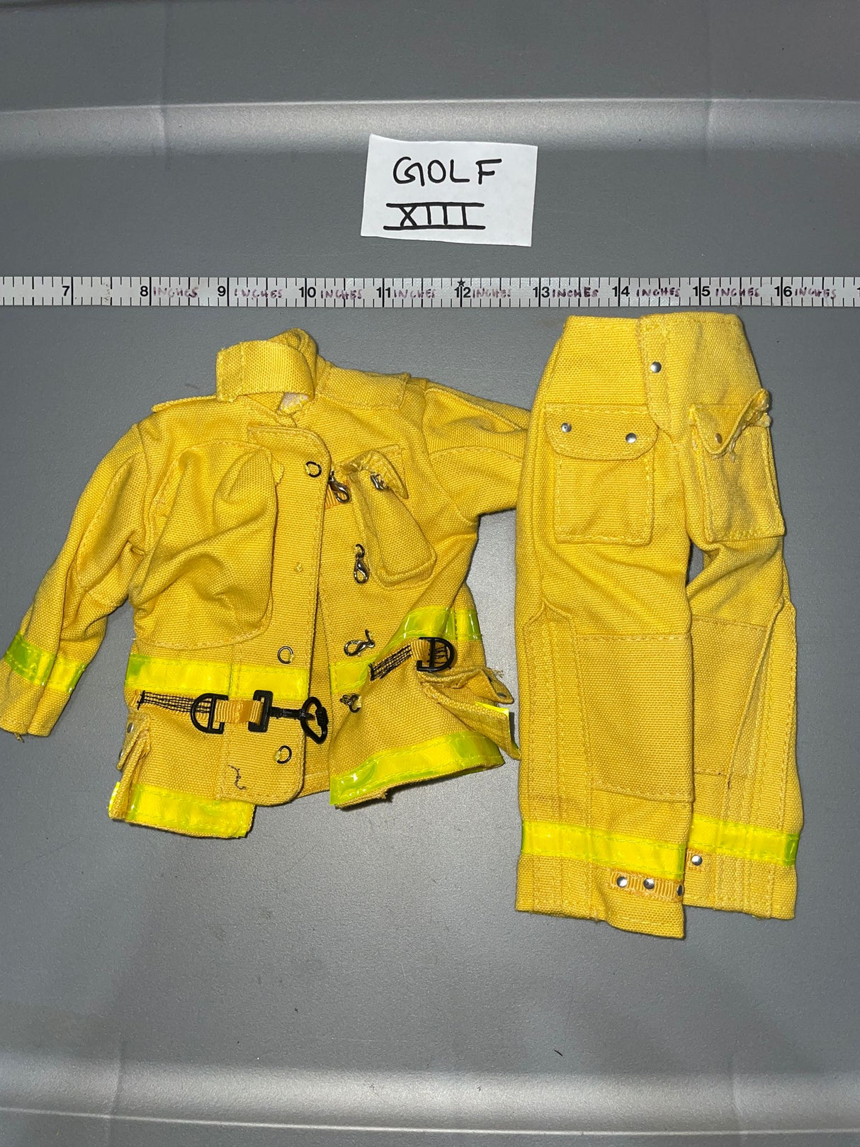 1/6 Scale Modern Era Firefighter Bunker Gear Uniform