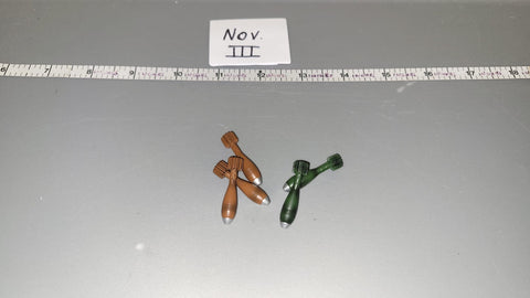 1:6 Scale WWII German Mortar Rounds Lot