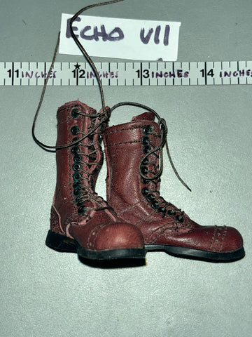 1/6 Scale WWII US  Paratrooper Leather Boots - Soldier Story