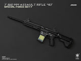 1/6 Scale Modern Era ASSAULT RIFLE 417 Weapons Set - NIB Easy and Simple Set F - LMSVII