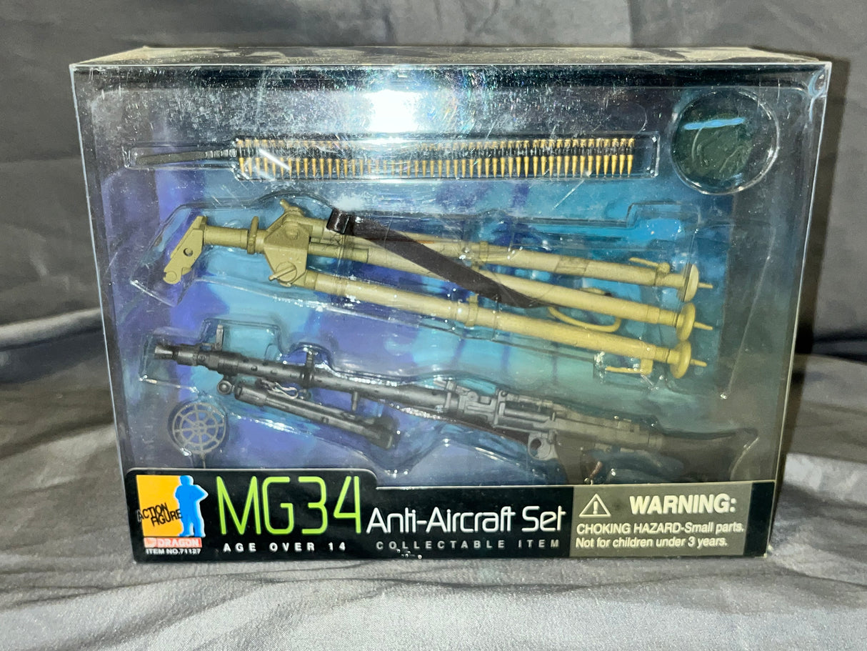 1/6 Scale WWII GERMAN Machine Gun MG-34 Anti-Aircraft Set -  NIB Dragon