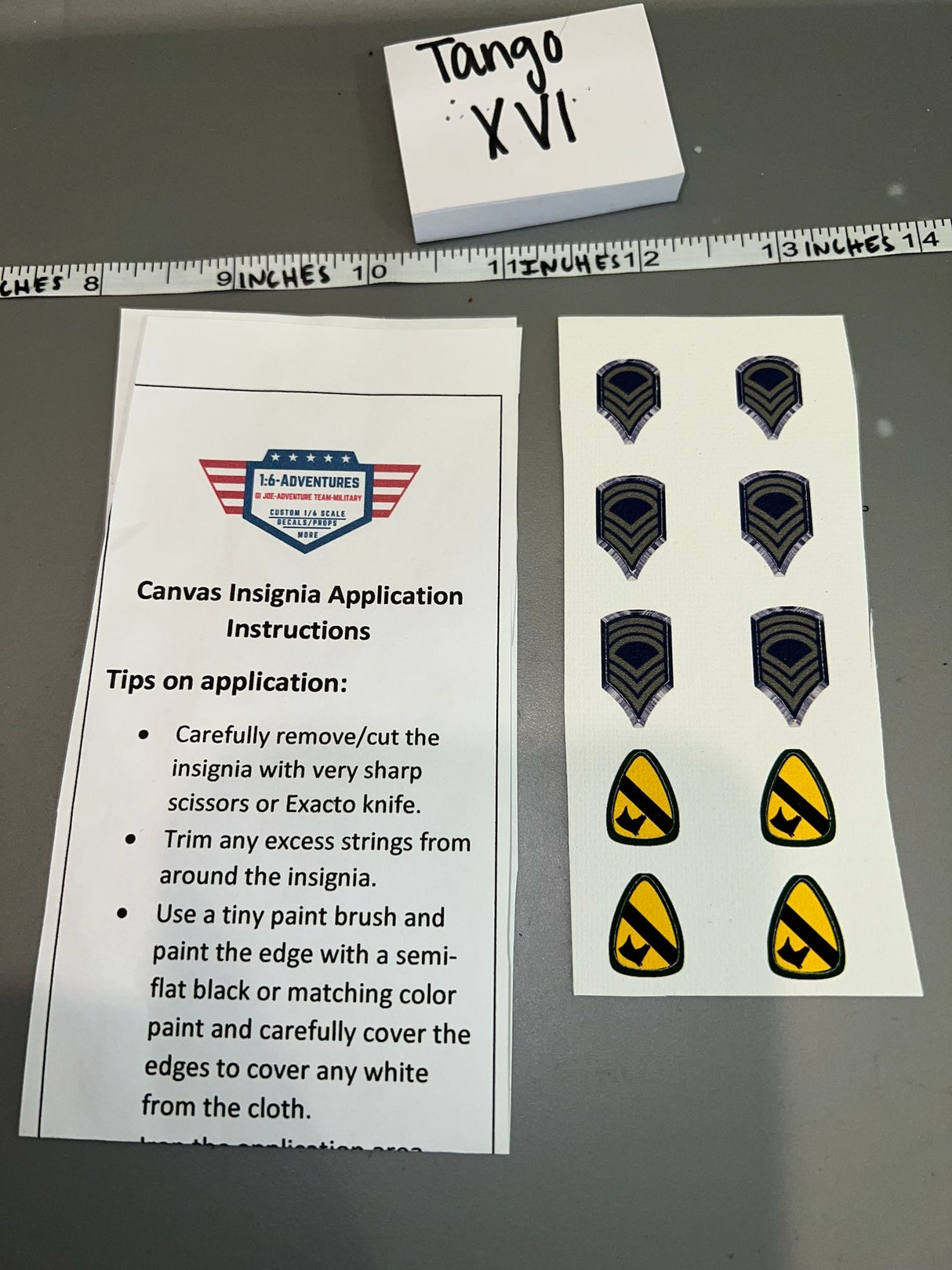 1/6 Scale Vietnam Era US Patch Lot