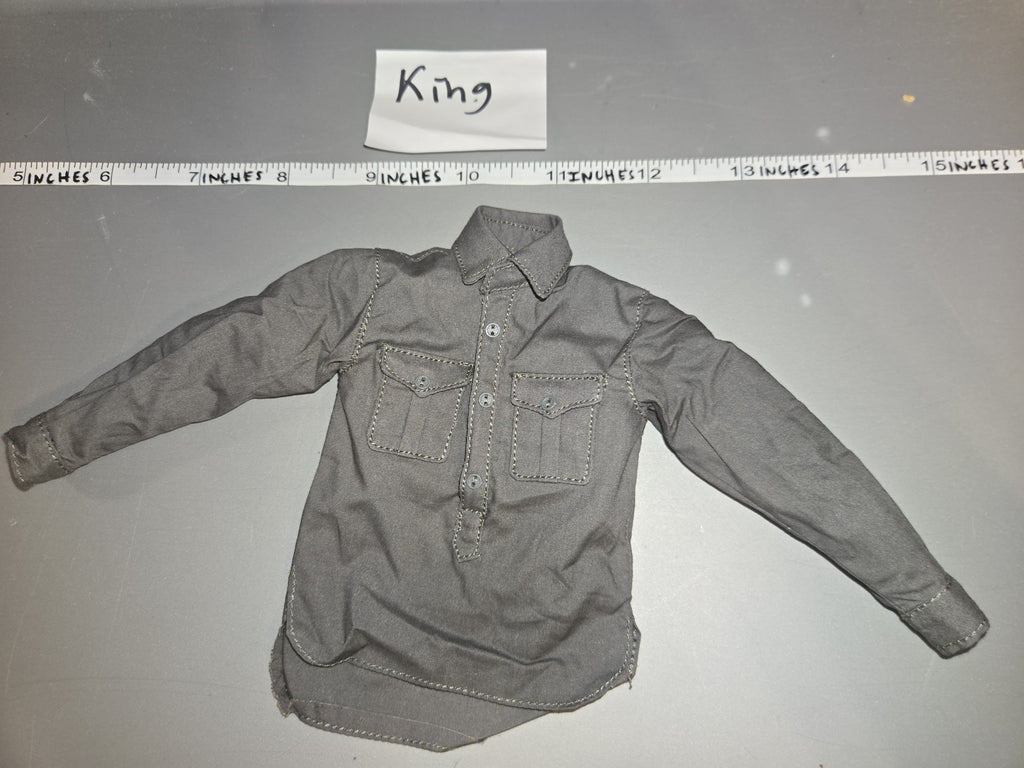 1/6 Scale WWII German Grey Officer Shirt