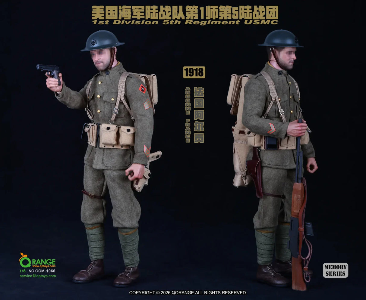 1/6 Scale World War One 5th Marine Regiment, 1st Division, U.S. Marine Corps in Argonne 1918 France QOM-1066 - QORange *Preorder*