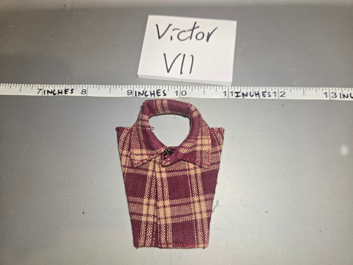 1/6 Scale WWII German Kriegsmarine Flannel Shirt Dickey-