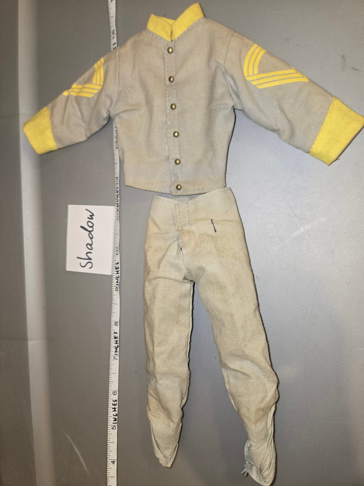 1/6 Scale Civil War Confederate  Uniform