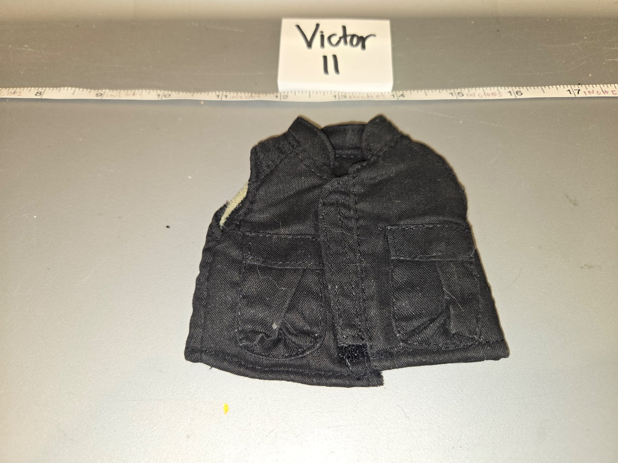 1/6 Scale Modern Era Black Tactical Vest - Victor II