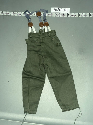 1/6 WWII German Pants with Suspenders -