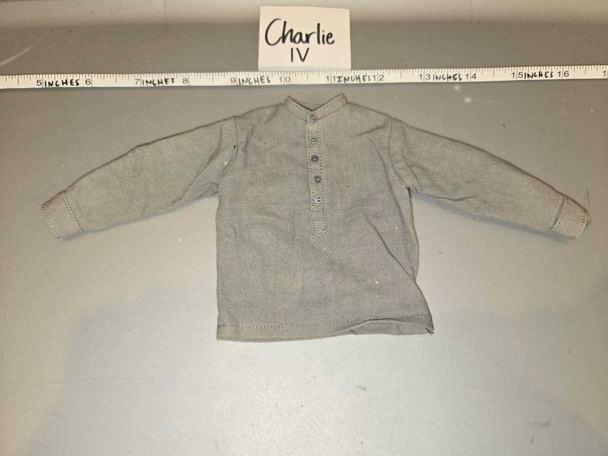 1/6 Scale WWII German Grey Work Shirt - Charlie IV