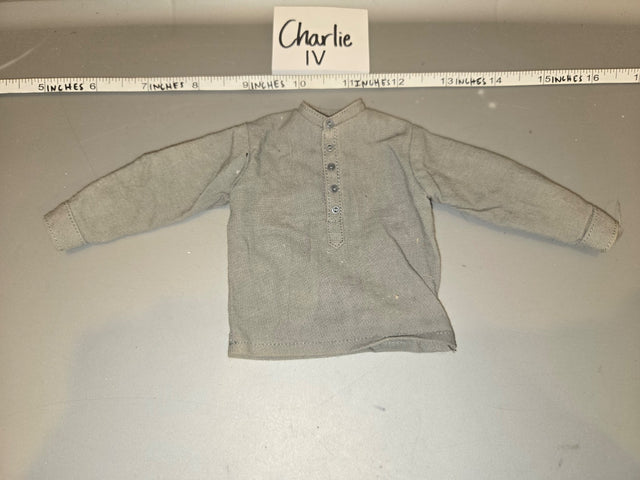 1/6 Scale WWII German Grey Work Shirt - Charlie IV