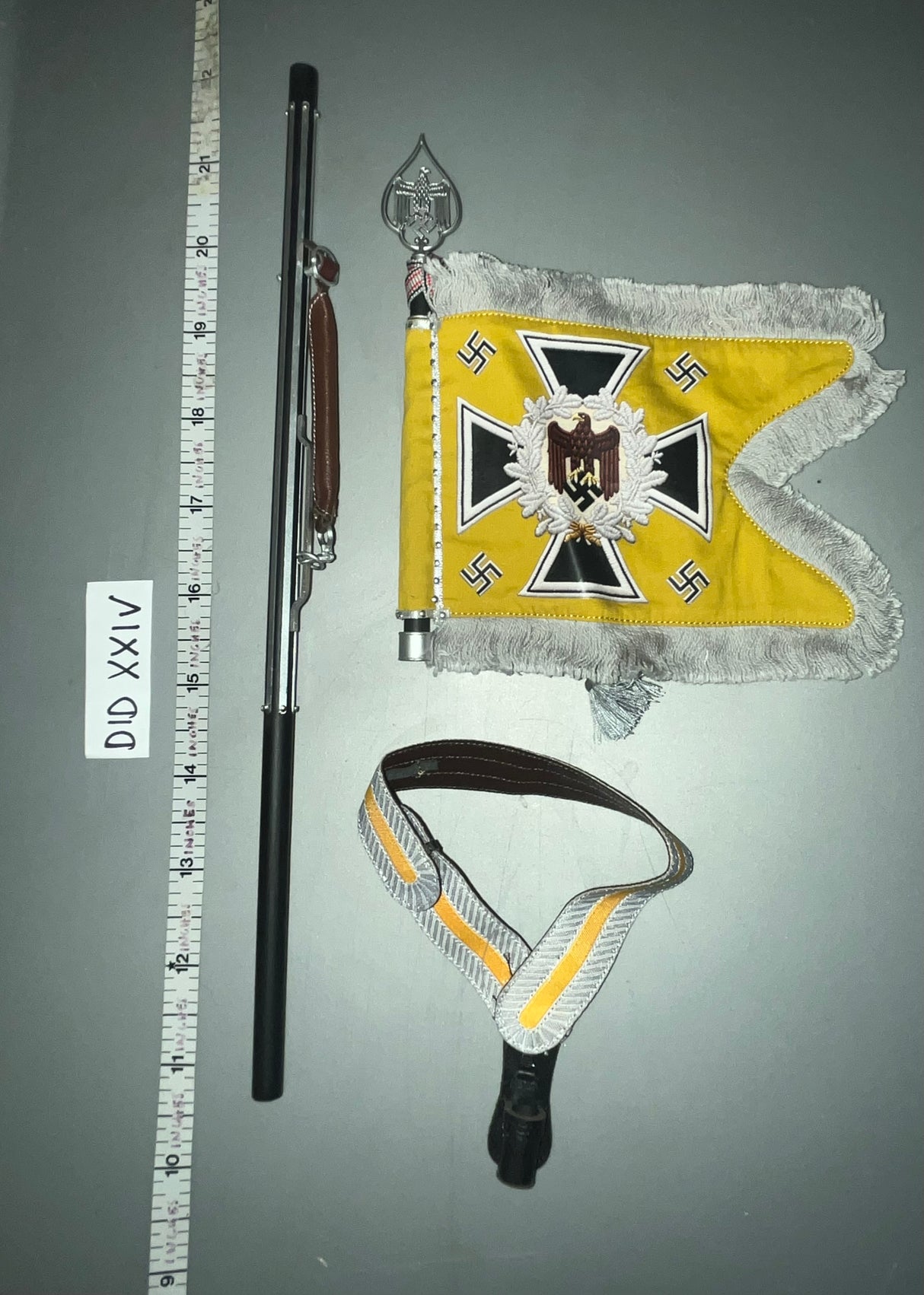 1/6 Scale WWII German Figure Flag Model - DID D80193 Cavalry Standard Bearer Anselm
