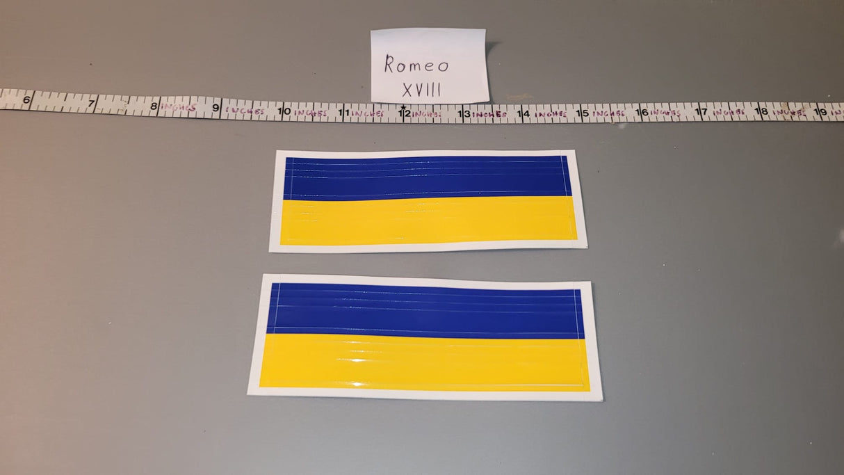 1/6 Scale Modern Era Arm Band Marker - Flagset Ukrainian
