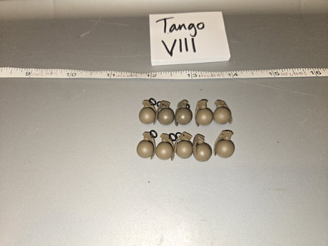 1/6 Scale WWII US Mk 2 Fragmentation Grenade Lot - Tango VIII