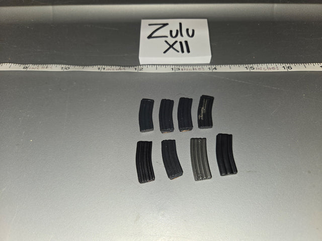 1/6 Scale Modern Era AR-15 Magazine Lot - Zulu XII