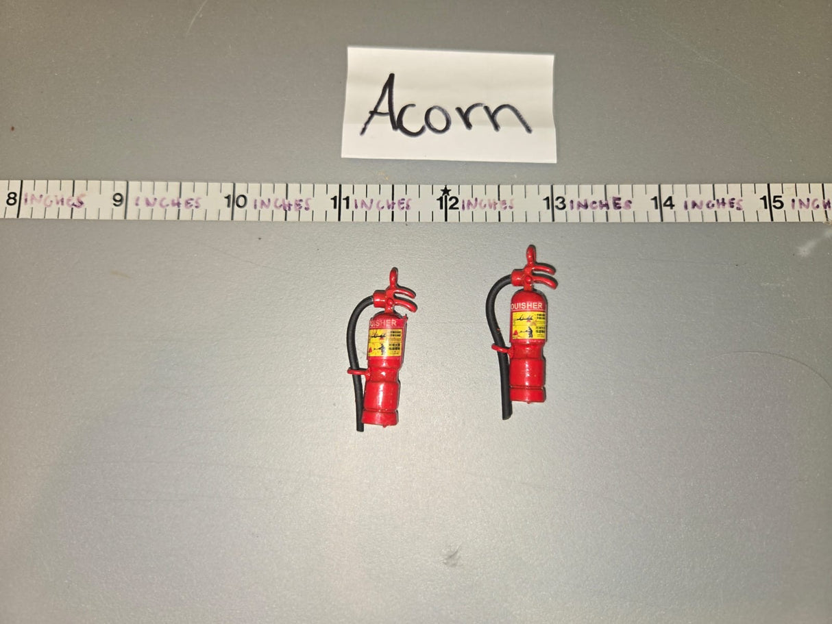 1/6 Scale Modern Era Fire Extinguisher Lot - Small Vehicle Size