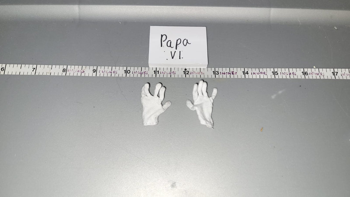 1/6 Scale Napoleonic French  White Gloves - Brown Art