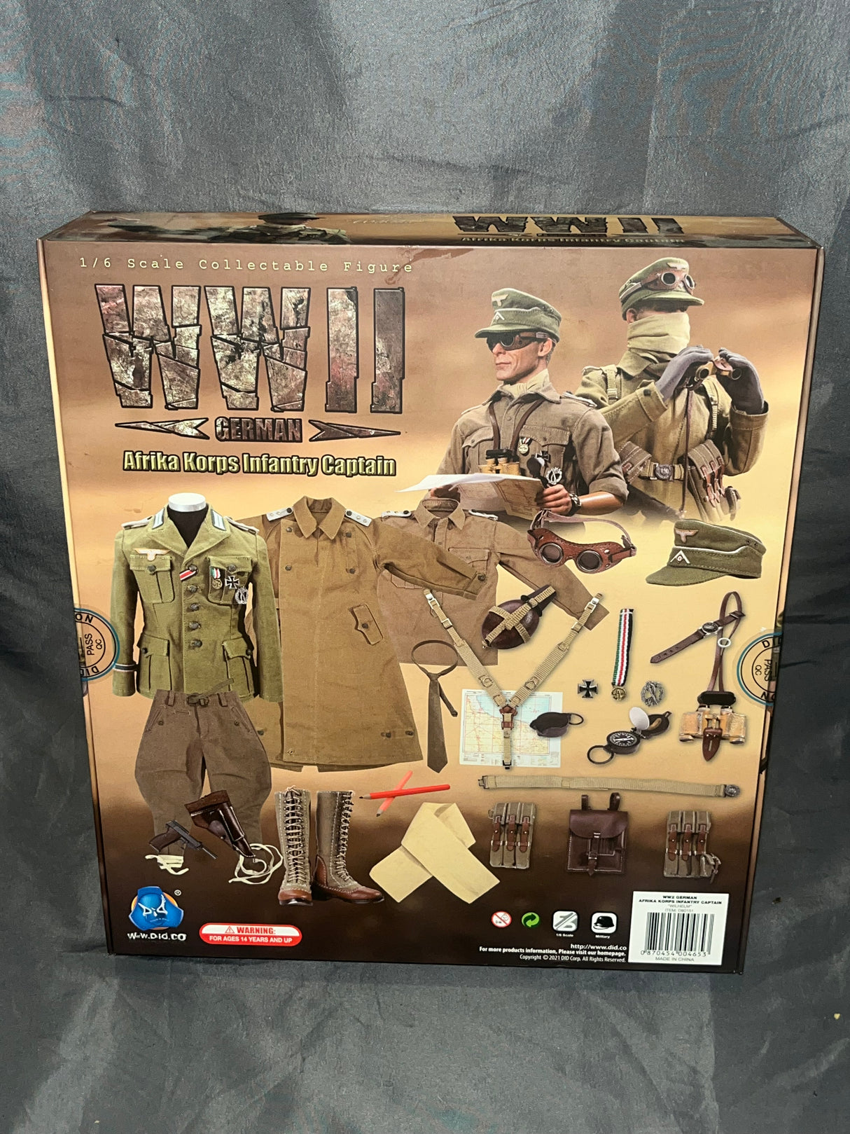 1/6 Scale WWII German Afrika Korps Infantry Captain Wilhelm - NIB DID
