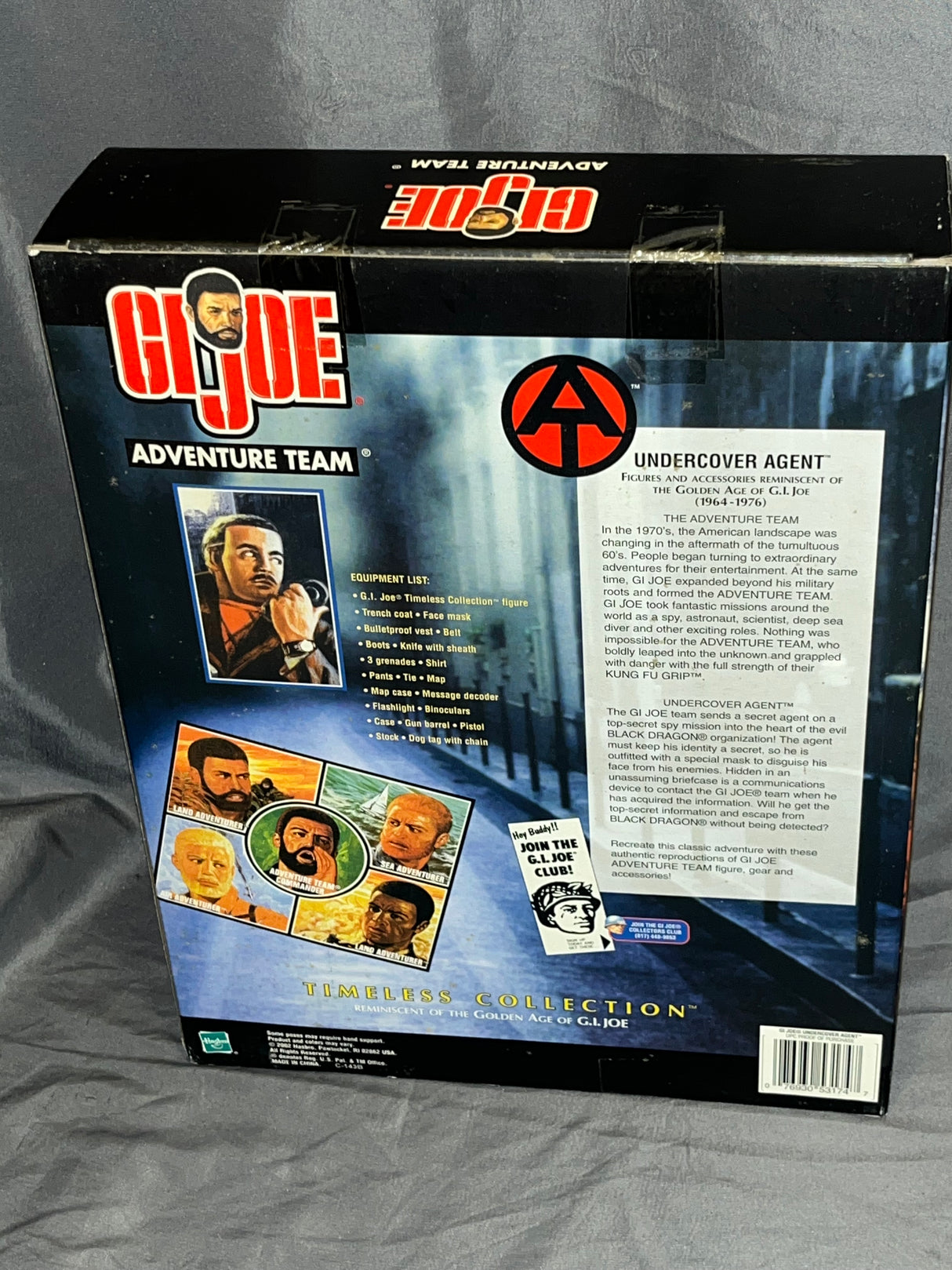 1/6 Scale Vintage Remake GI Joe Undercover Agent - NIB Hasbro -