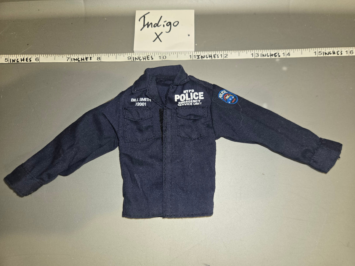 1/6 Modern Era Police Blue Shirt / Blouse