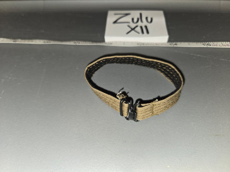 1/6 Scale Modern Tan Web Belt with Buckle - Zulu XII