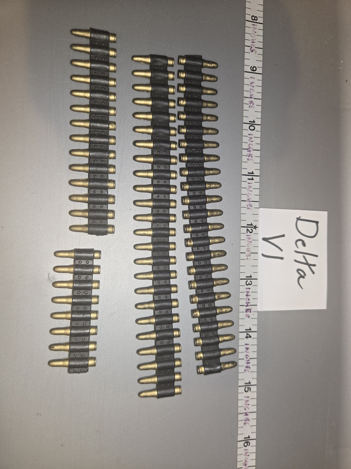 1:6 Scale WWII US .50 Caliber Machine Gun Ammunition Belt Lot