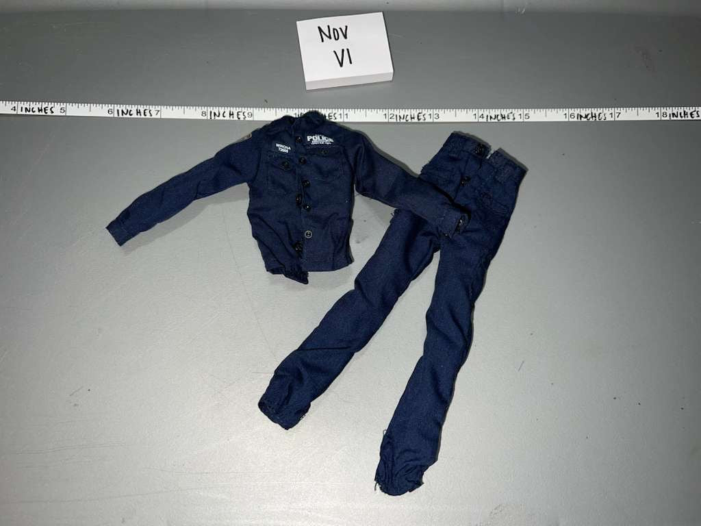 1/6 Scale Modern Era Police Blue BDU Uniform - Female