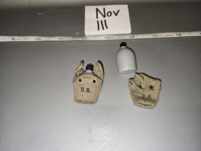 1/6 Scale WWII US Canteen and Cover Set - Nov III