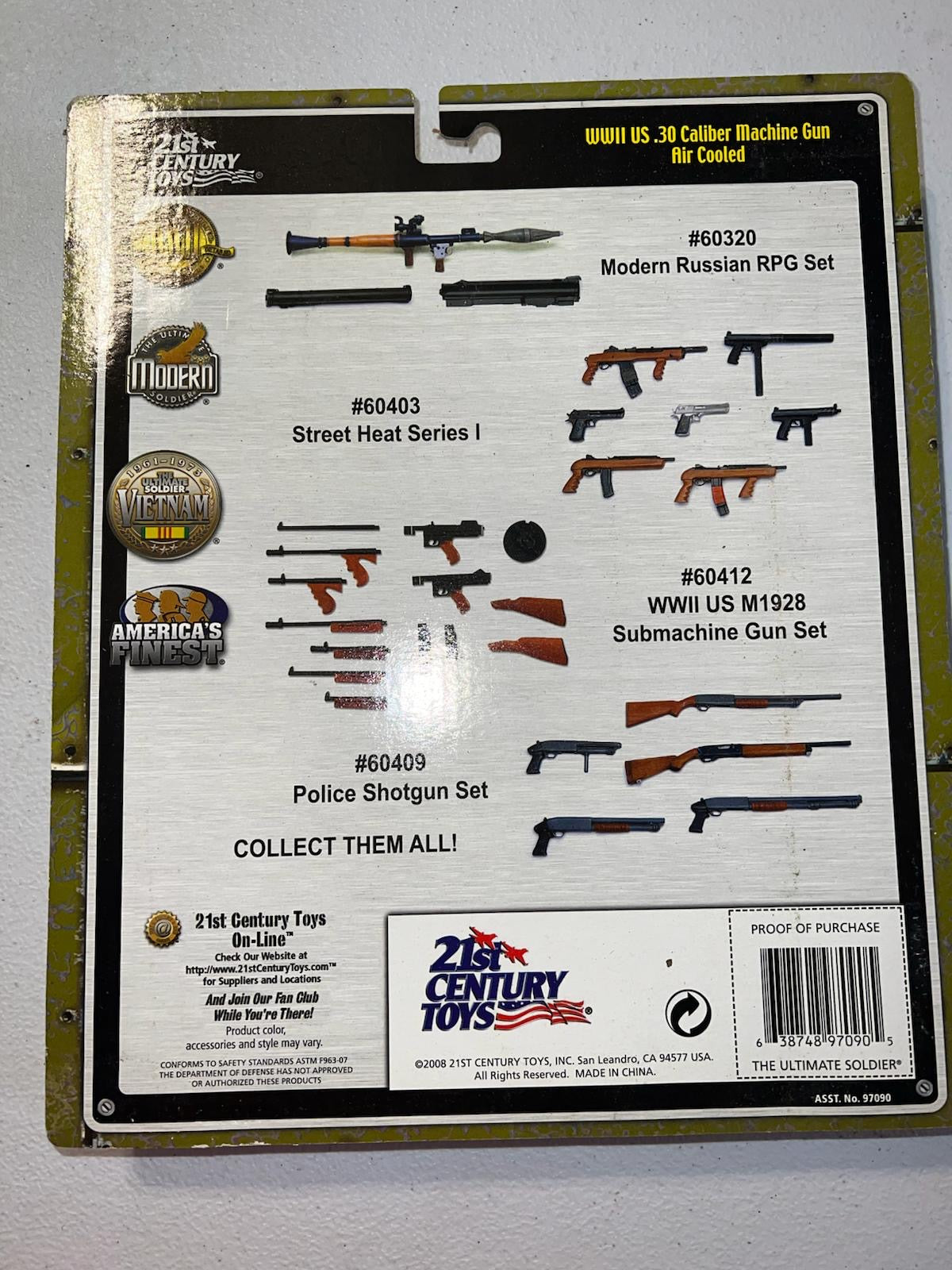 1/6 Scale Ultimate Soldier WWII US .30 Caliber Machine Gun Weapon Set - NIB Ultimate Soldier