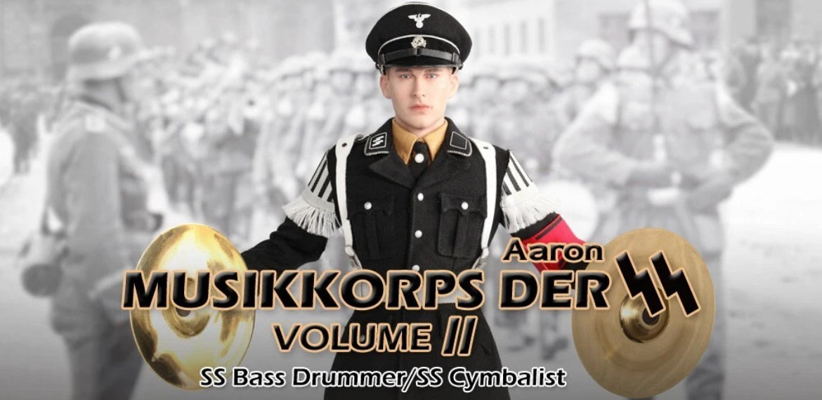 1/6 Scale WWII German Bass Drummer Musikkorps Aaron Dress Figure - NIB DID