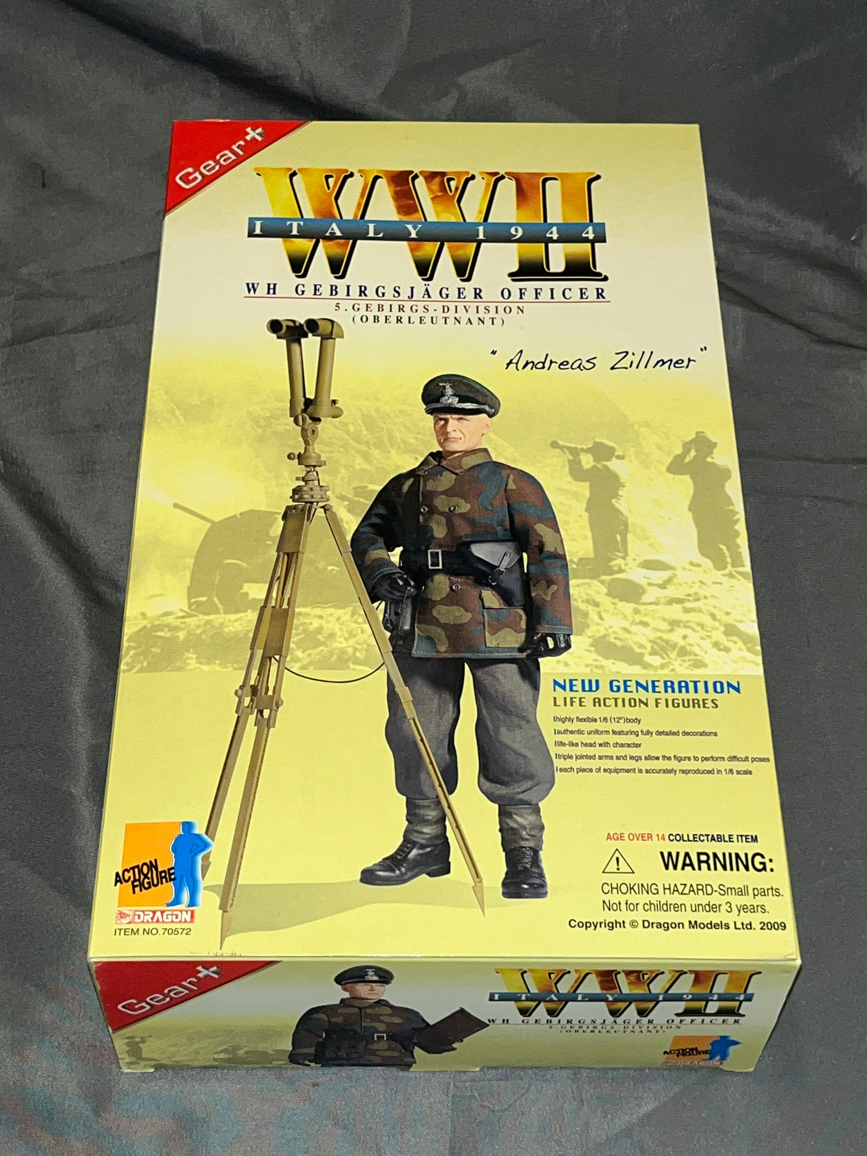 1/6 Scale WWII German Gebirgsjager Officer Andreas Zillmer  - NIB Dragon - *SR*