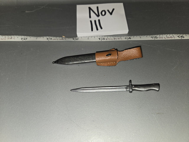 1/6 Scale WWII German K98 Bayonet with Scabbard - Nov III