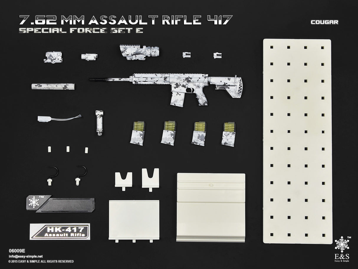 1/6 Scale Modern Era ASSAULT RIFLE 417 Weapons Set - NIB Easy and Simple Set E - BCSIV