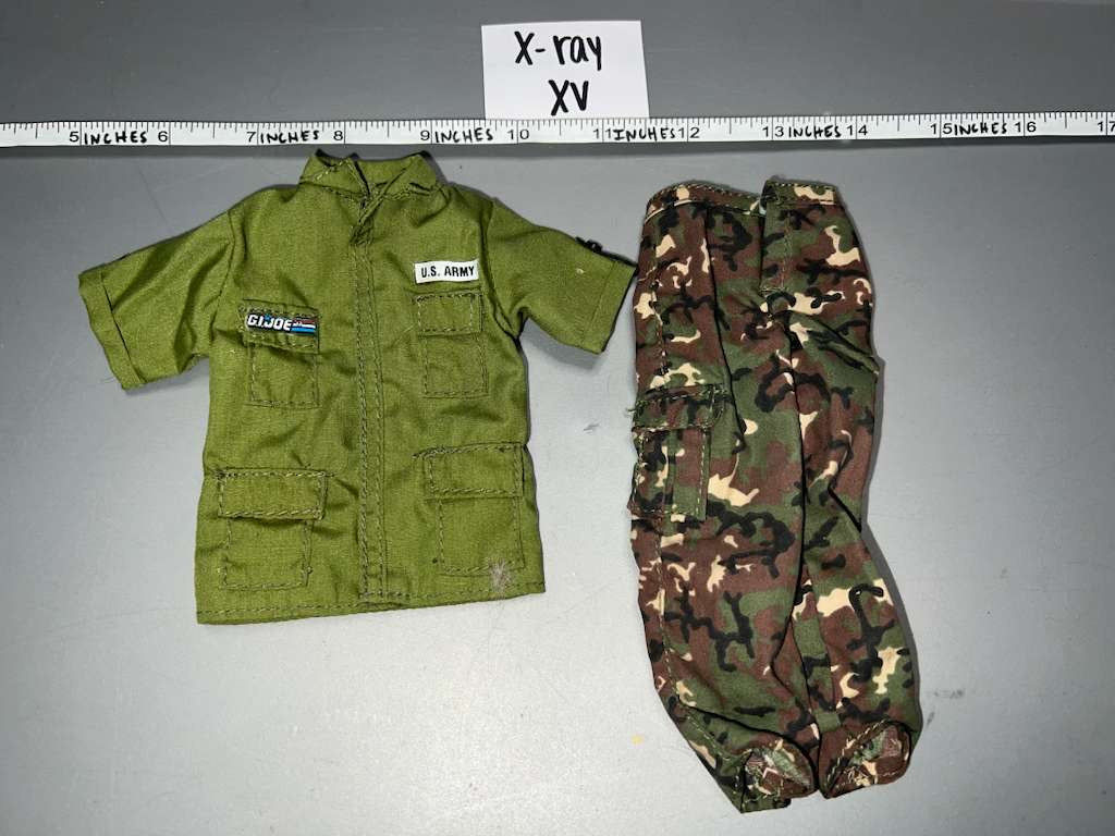 1/6 Scale Modern Era GI Joe Real American Hero Green Grunt Shirt and Pants