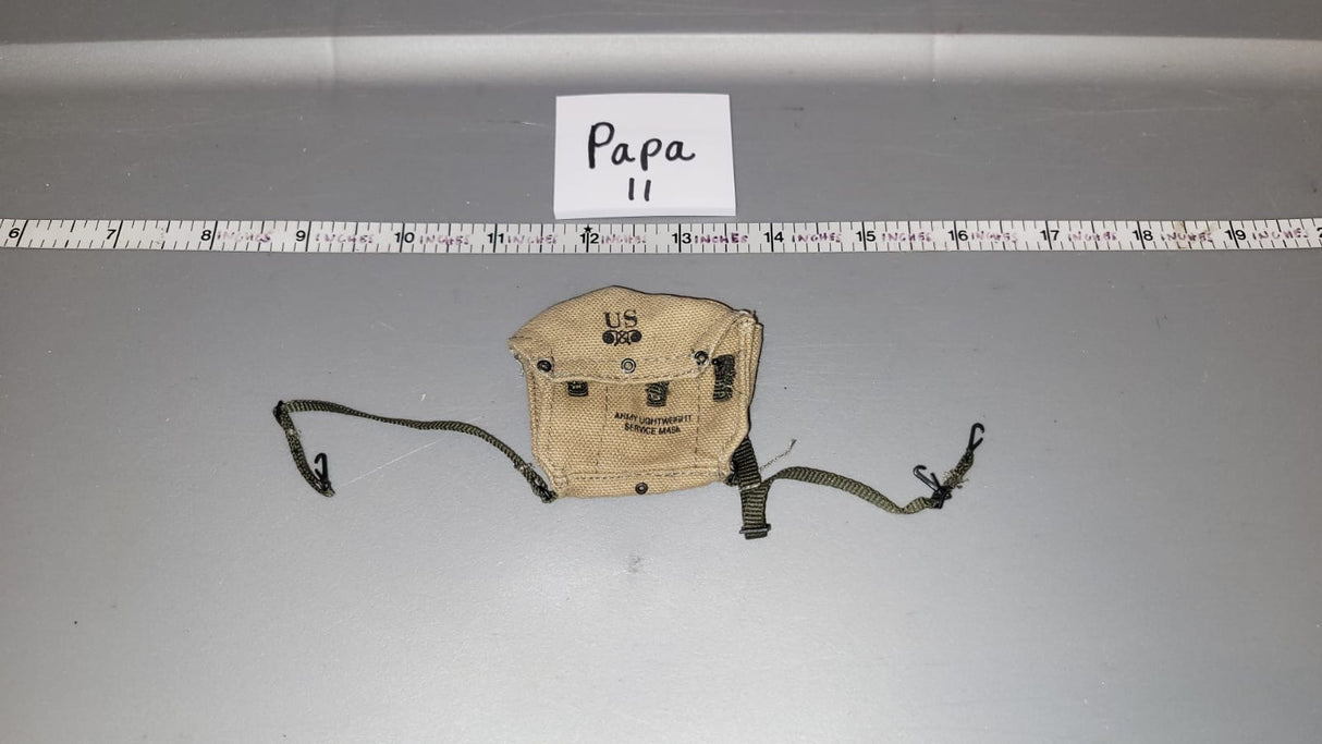 1/6 Scale WWII US Cloth Gas Mask Bag