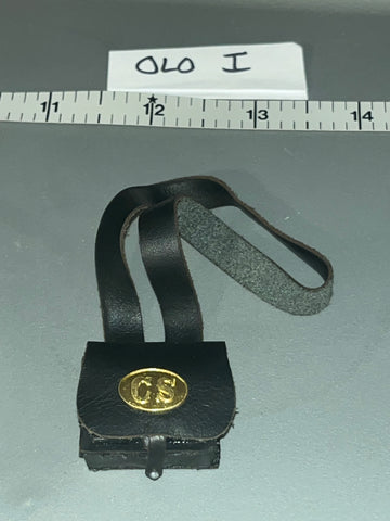 1/6 Scale Civil War Confederatte Cartridge Bag - QORange Texas Infantry