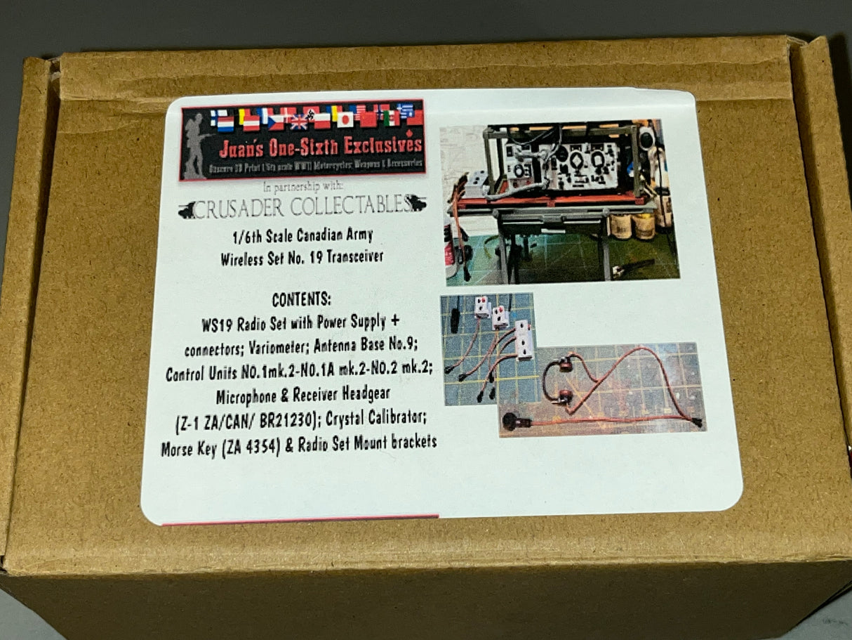 1/6 Scale WWII Canadian Radio WS-19 - Model Kit - Juan’s One Sixth Exlcusives / Crusader Collectibes
