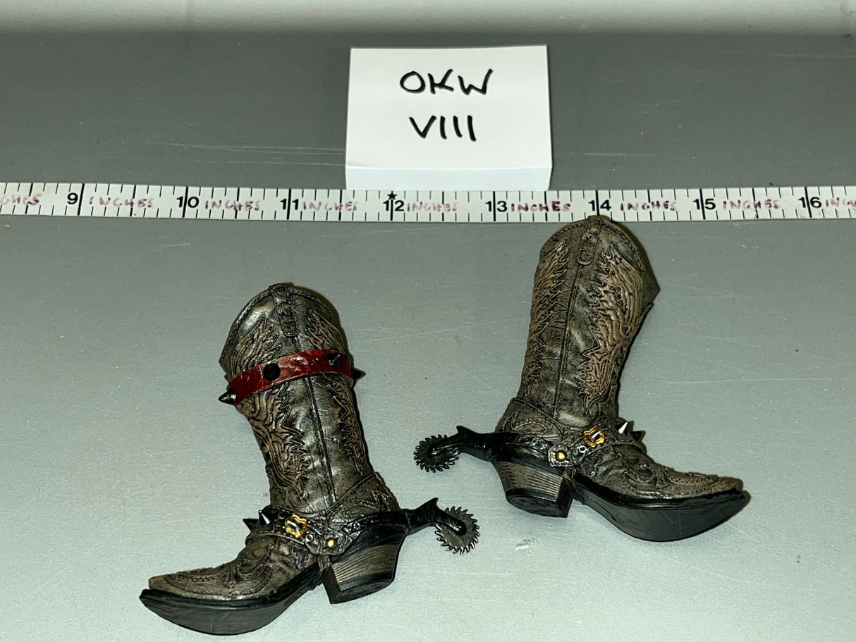 1/6 Scale Spawn Gunslinger Hell Dominator Western Cowboy Boots  - Comic Book - Flash Point