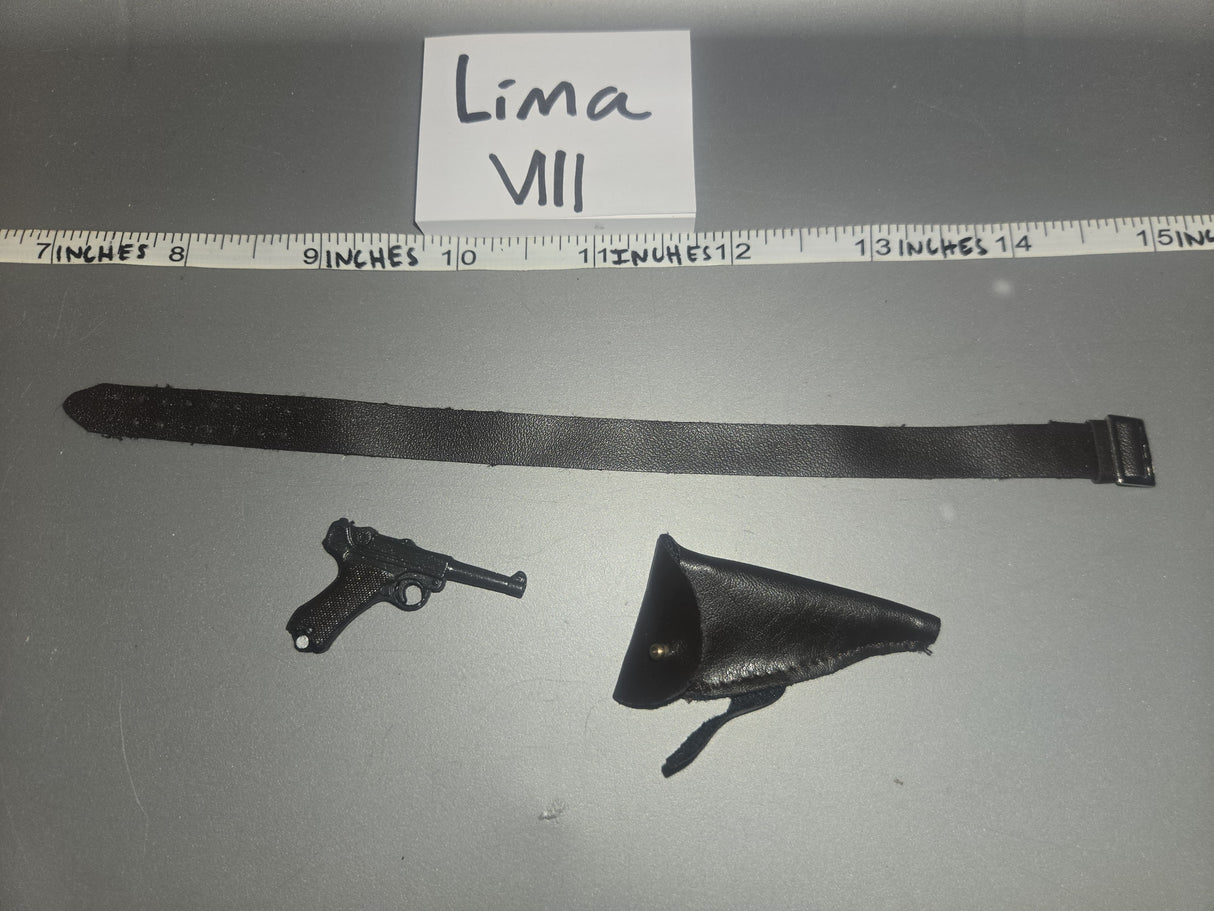 1/6 Scale WWII German Pistol, Holster, and Belt