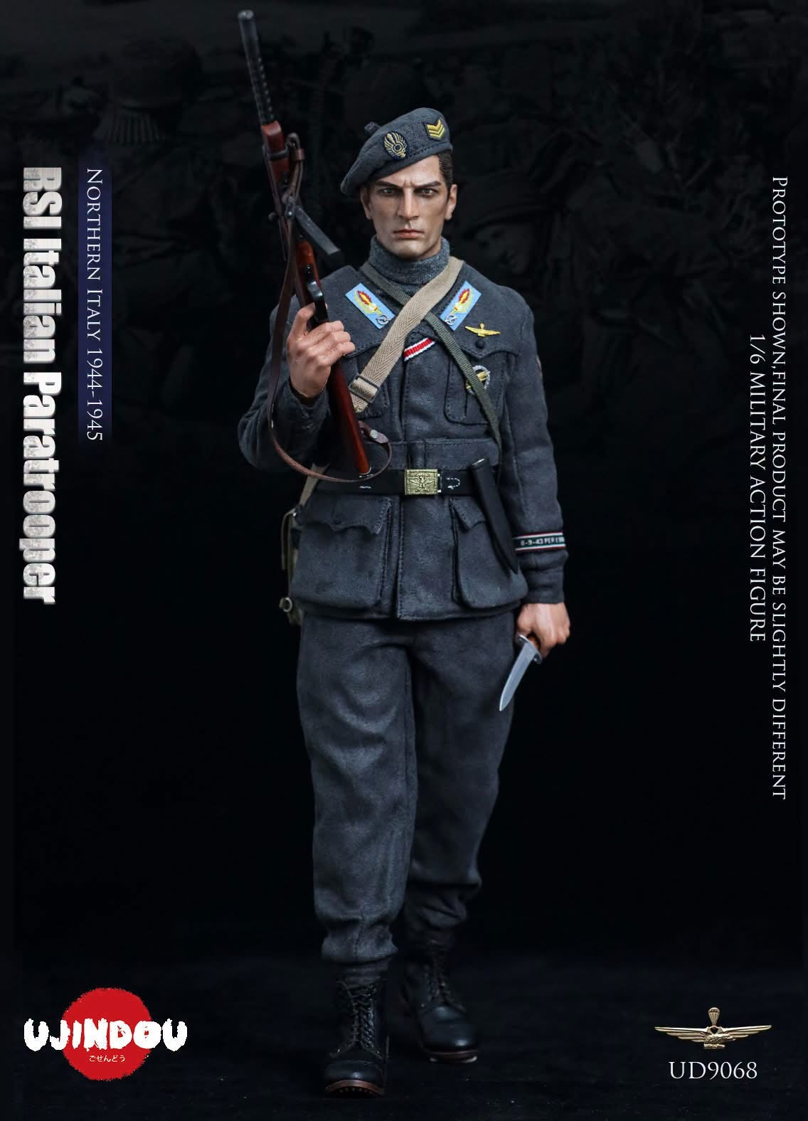*Preorder* 1/6 RSI Italian Paratrooper, Northern Italy 1944-1945 UD9068- Ujindou