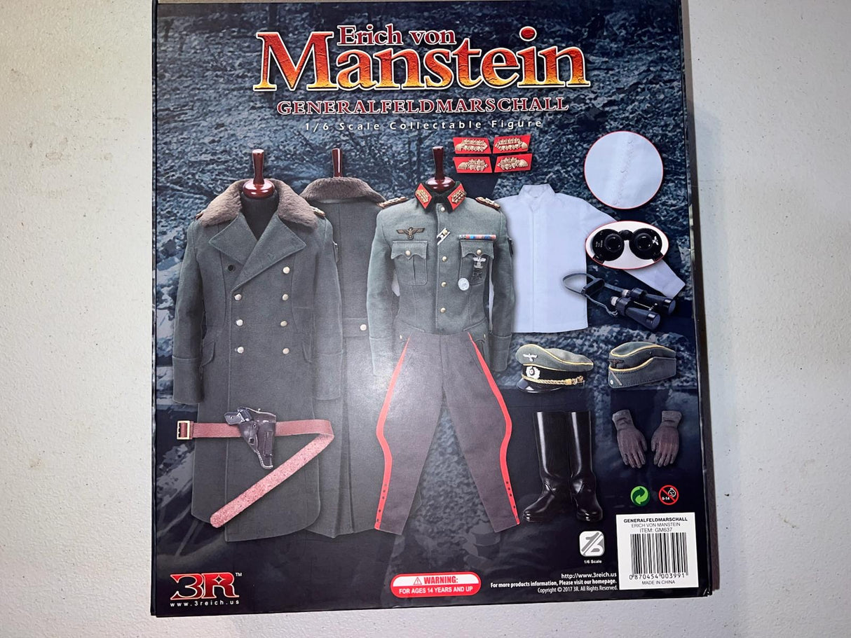 1/6 Scale WWII German Manstein General Figure - NIB DID