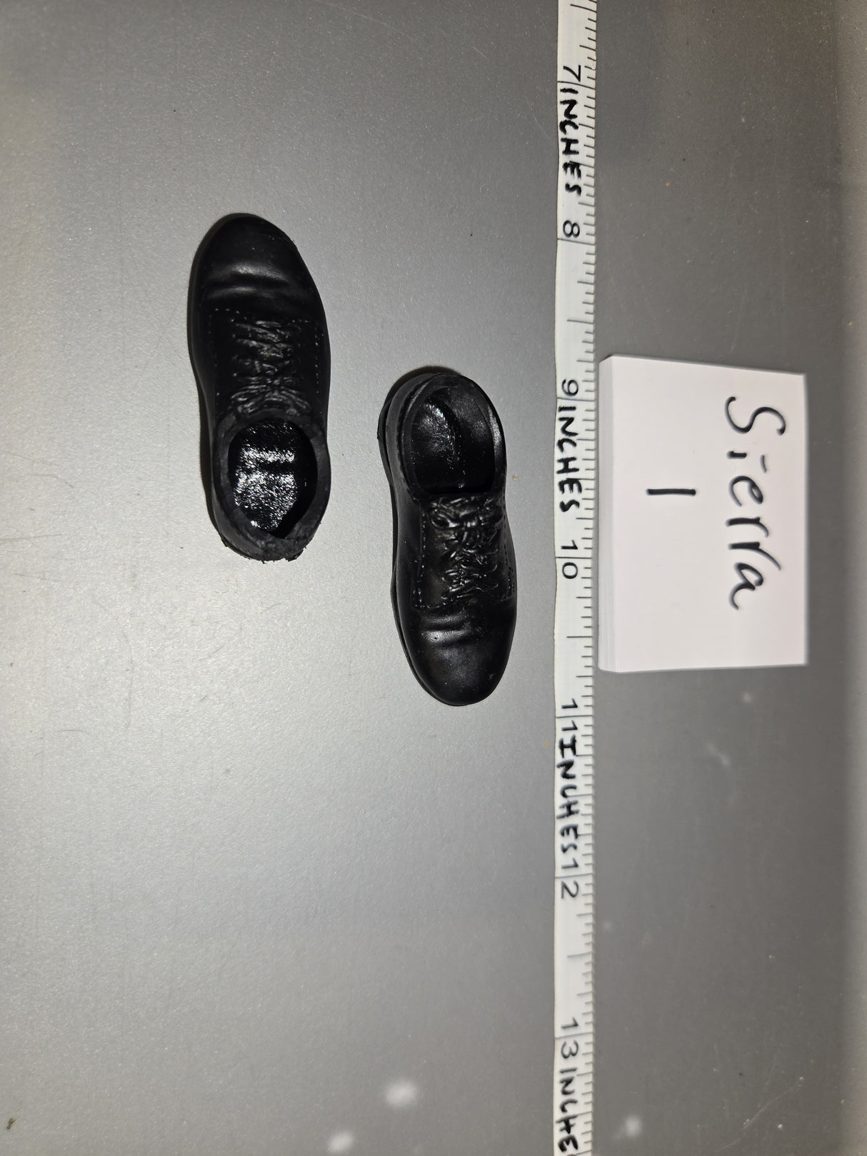1/6 Scale Modern Black Dress Shoes