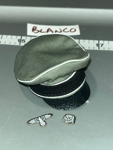 1/6 Scale WWII German Officer Cap - DID Jager Panzer Commander