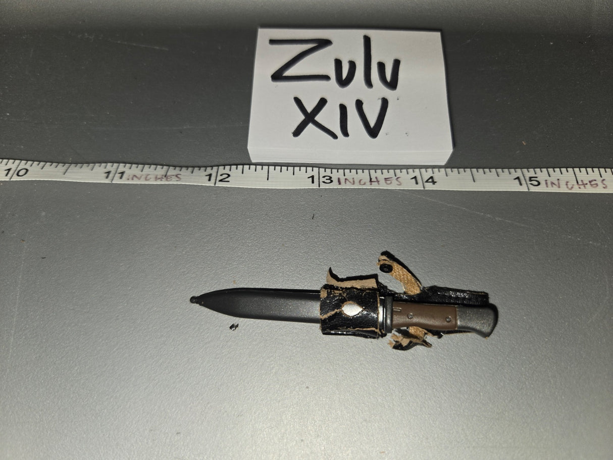 1/6 Scale WWII German K98 Bayonet and Sheath - Zulu XIV